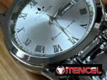 Reloj plateado, marca, Fouron para hombre, ideal para eventos, casuales y formales