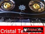 Fogones de gas de cristal templado