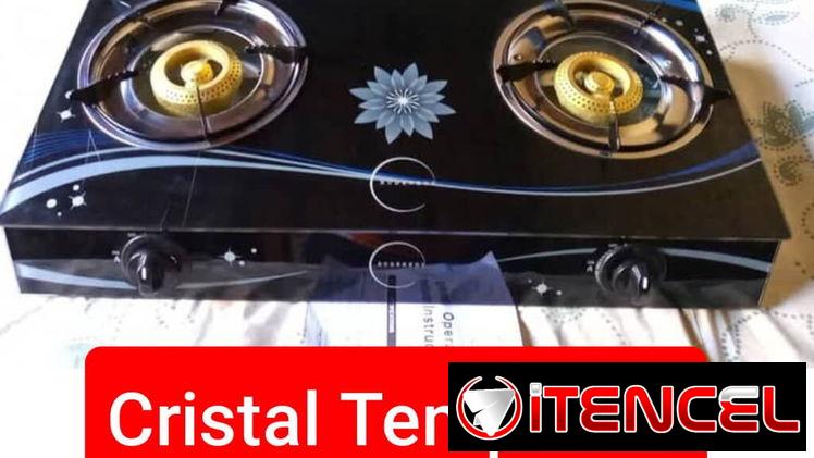 Fogones de gas de cristal templado