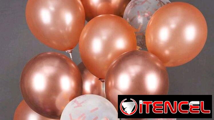 🎈 set de 30 piezas de globos oro Rosa