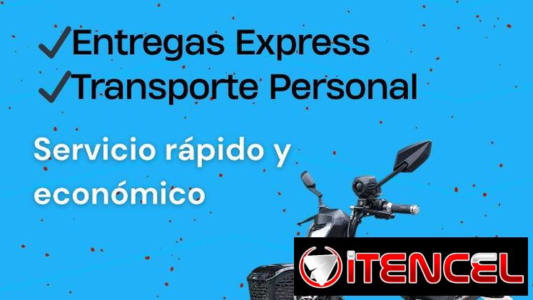 Transportación de cargas pequeñas y personas en 🛵