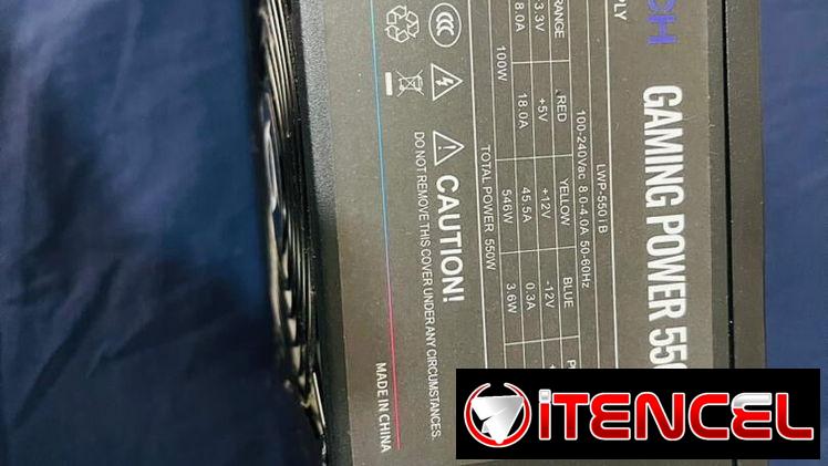 •	new fuente Novatech 550w 45a 80+ bronce
