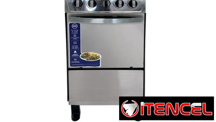 Cocina Milexus con Hornos 4 Quemadores con Cristal