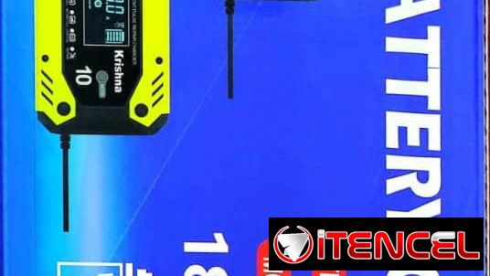 Cargador de Batería Krishna 10A – 12V/24V 🚗🛵🚚53750952 55550641 mensajeria disponible
