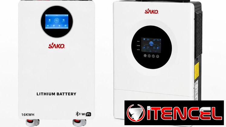 *Kit solar de 5 kw solo 110 v* – Batería Sako de 5 kw ,48 v x 100 ah – Inversor híbrido Sako de 5 kw  –
