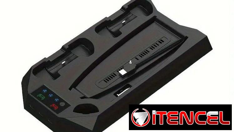 Soporte y estación de refrigeración para PS5 (Negro) | videojuegoshabana.com