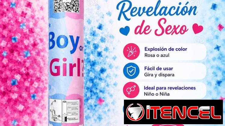 Baby shower, vela, cañón de confetis, extintor de revelación y mucho más