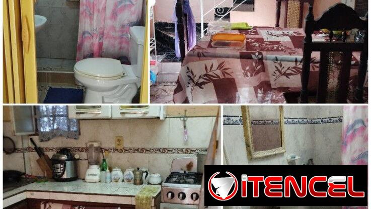 VENTA DE APTO EN CENTRO HABANA: INDEPENDIENTE, SALA AMPLIA 3 HABS, 2 BAÑOS, COCINA-COMEDOR,PATIO CISTERNA, AZOTEA LIBRE