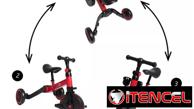 —- Triciclo + bici + bicicleta —- 3 en 1
