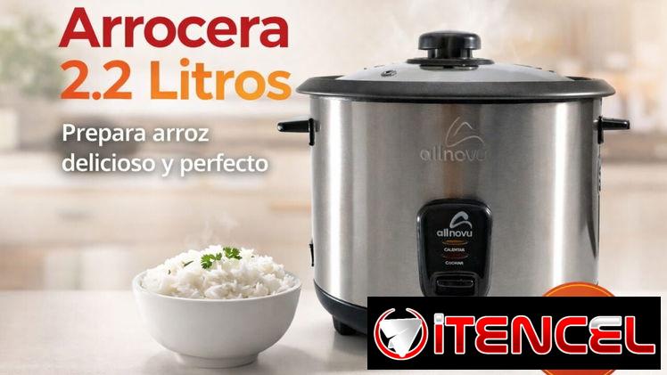 Olla arrocera de 2.2 litros color Inox