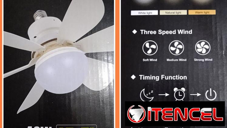 Lámpara ventilador de techo