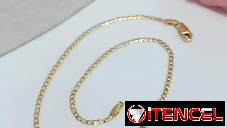 Tobillera Oro 10K. Medida: 11cm cerrada. LM joyería. Garantía en su compra