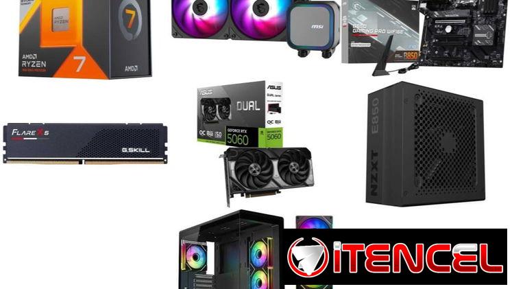 PC RYZEN 7 7800X3D 🤩 RTX 5060 8GB OC -MSI B850 Gaming Pro WIFI 6E -16GB -DSIPADOR -850W -CHASIS🆕 0km