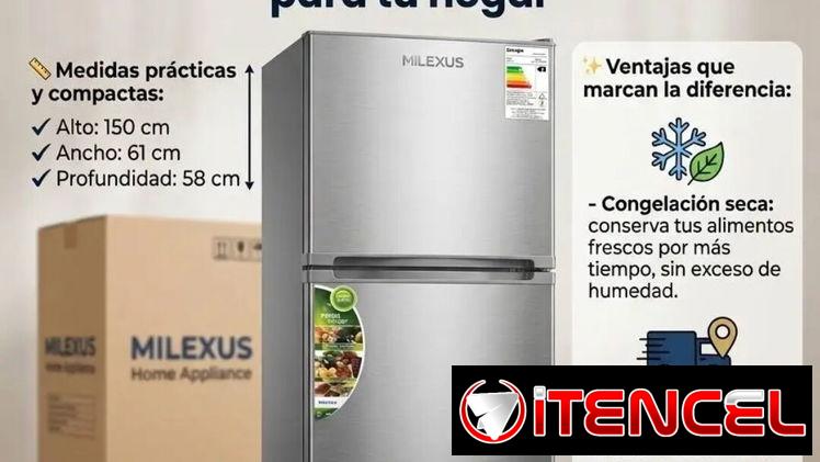 *Refrigerador Milexus de 9.1 pies³*👣 *Congelación seca*✅️   – Precio 400 USD Garantía 1 mes