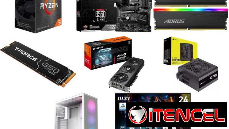 PC TORRE COMPLETA PC PC RX 9060 XT 8GB OC 🤩5 5600GT B760M-A-CSM RGB 16GB 750W  🆕 0km
