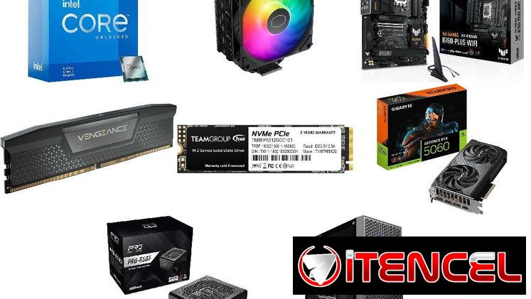 🎮 Torre Gamer 🎮 Gigabyte RTX 5060 8GB◽Core i5-12600KF◽16GB Corsair Vengeance◽SSD M.2◽Cooler Master 📦0km