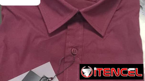 Camisas roja de vestir de mangas largas 58547627