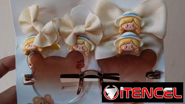 🩷Set de gafas y accesorios para niña💜