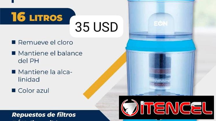 Filtro de agua de carbón activado marca Eon (azul)