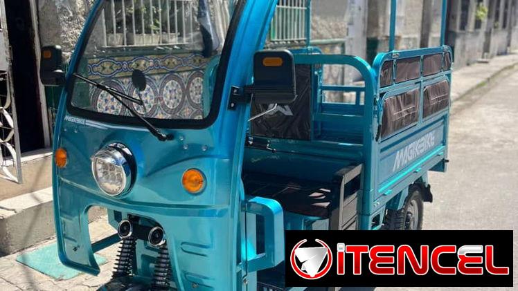 〽️Triciclo Eléctrico Magibike〽️   ✅Cabina con techo  ✅Asientos plegables  ✅Capacidad de 500kg ✅Motor de 1500w ✅Doble fue