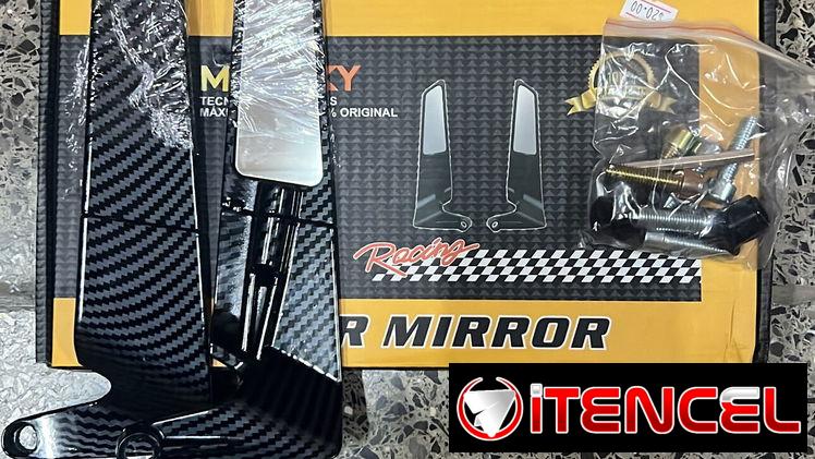 Espejos tipo alerón para moto