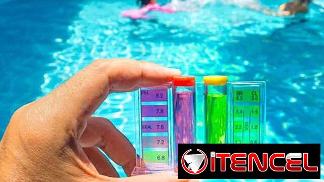 Test de análisis del agua para piscina