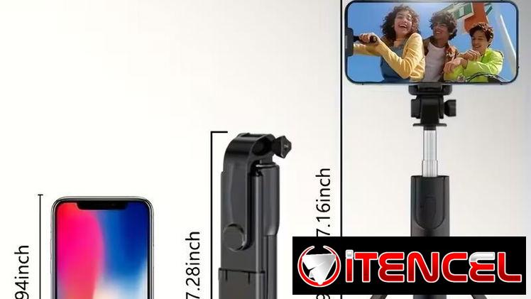 Selfie Stick Telescópico con Trípode, Luz Integrada y Control Remoto en La Habana