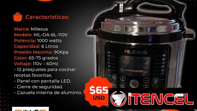 🥘 6 LITROS 🥘 OLLA REINA MILEXUS DIGITAL 6 LITROS. MENSAJERÍA CON FACTURA Y GARANTÍA. TLF 54833699