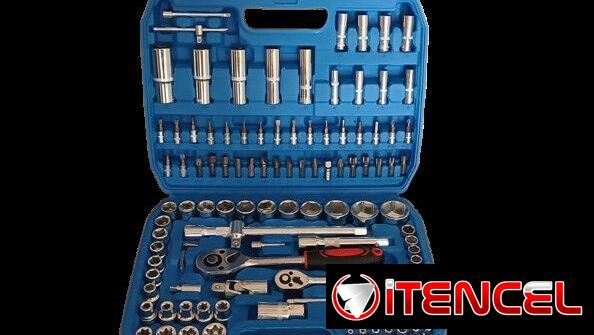 Maleta de herramientas 🧰 108 piezas Cubos,Destornilladores, llaves de bujia,Torx ,Allen ,…mas info 5 9757936