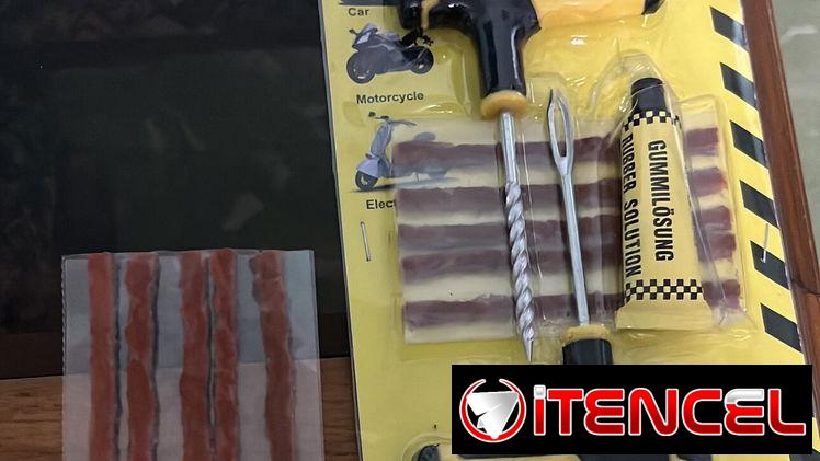 Kit para coger ponches sin cámara a su moto o auto. No se quede botao. Cójalo usted mismo! Y muchas opciones más!!