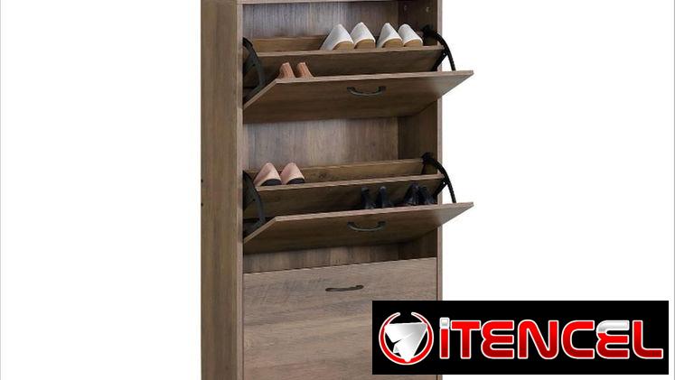 Zapateras de maderas con capacidad para 18 pares