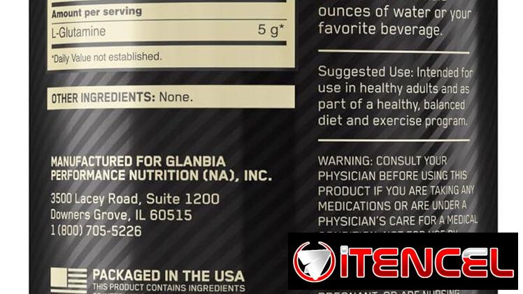 GLUTAMINA OPTIMUM NUTRITION