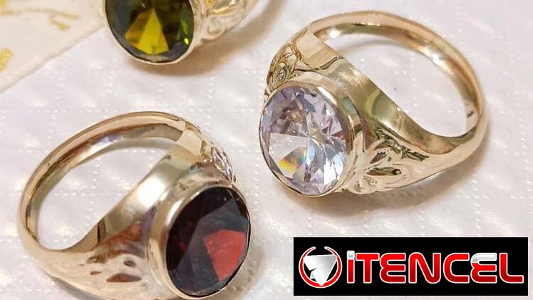 Anillos con piedra para hombres. LM joyería. Garantía y comprobante de compra. Mensajeria si desea