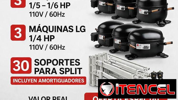 Combo máquinas de frío y soportes split pie de amigo
