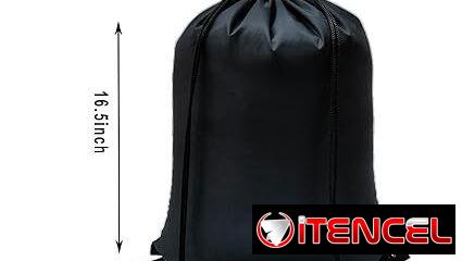 Mochilas negras con cordón