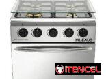 COCINA CON HORNO DE GAS CON 4 QUEMADORES Y 20 PLATEADA, ENTREGA DE FACTURA, VARIEDAD DE ELECTRODOMÉSTICOS, ETC