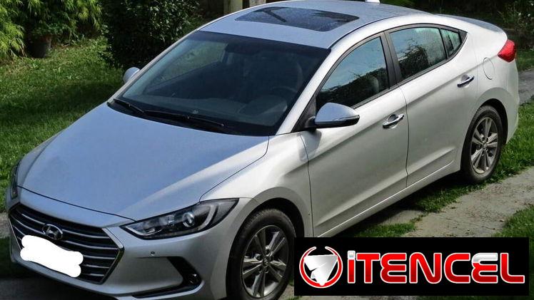 Hyundai Elantra 2017  escotilla ,ya tiene chapa carro importado,pintura de fábrica automático,Es económico en consumo