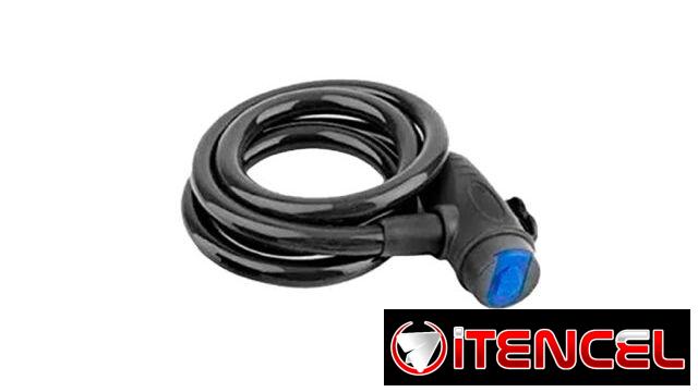 Candado de cable para moto, bicicleta, etc 1 metro de largo