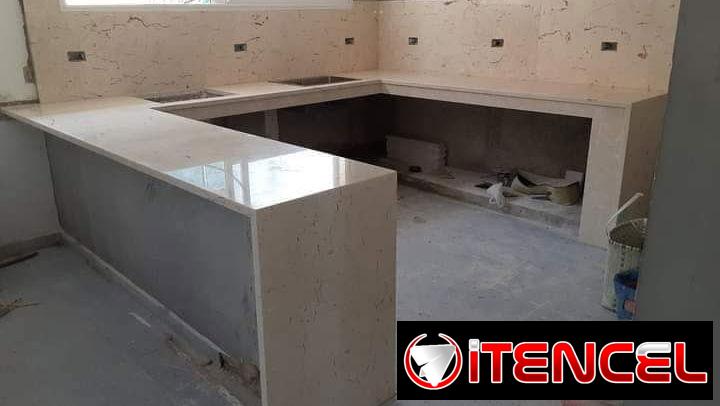 planchas de mármol y rodapiés