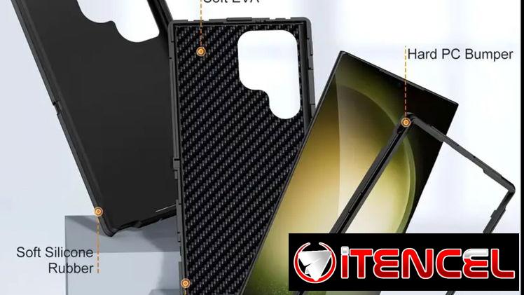 Forro negro de 3 piezas con alta protección anticaidas (militar)para iPhone y Samsung gama alta.