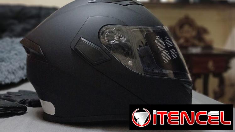 Casco de moto modular negro mate  ILM 100 usd