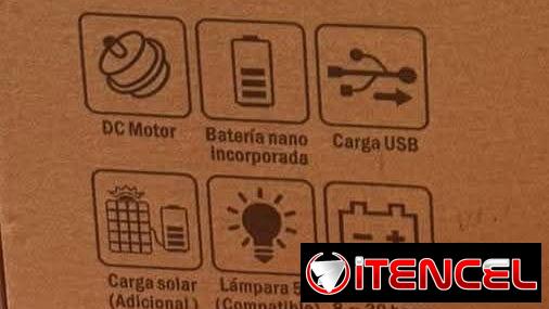 Ventiladores de Pedestal Recargable Sanumo LED tubo,modo de control mando a distancia, 6 v, duración de la bateria