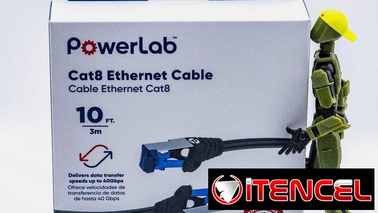 📞53884600.🎇 PowerLab Cable Ethernet Cat8 10FT Alta Velocidad 40Gbps🎇 Mensajería disponible.🚴