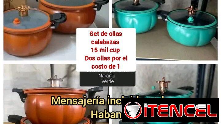 Set de ollas calabazas