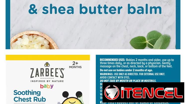 Vapo rub para bebes, calmante para el pecho