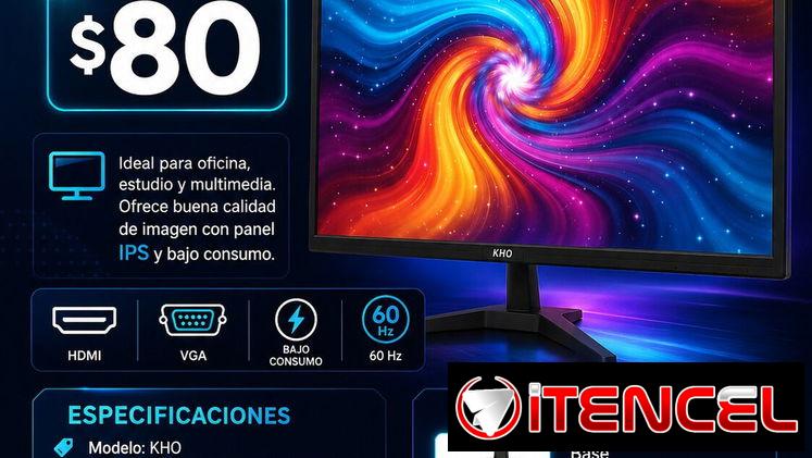 58296067  🖥️ MONITOR FULLHD KHO 24″ 💰 Precio: $80 ✅ 1 mes de garantía