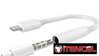 Adaptador para puerto 3,5mm de Audifonos a puerto (Lightning / Tipo C).