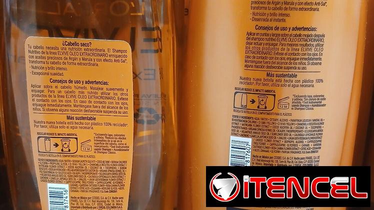 Shampoo Loreal Elvive y acondicionador de 680 ml cada uno