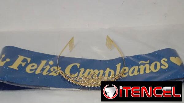 Juego de Banda Azul y Corona Dorada M4   (TPEx>