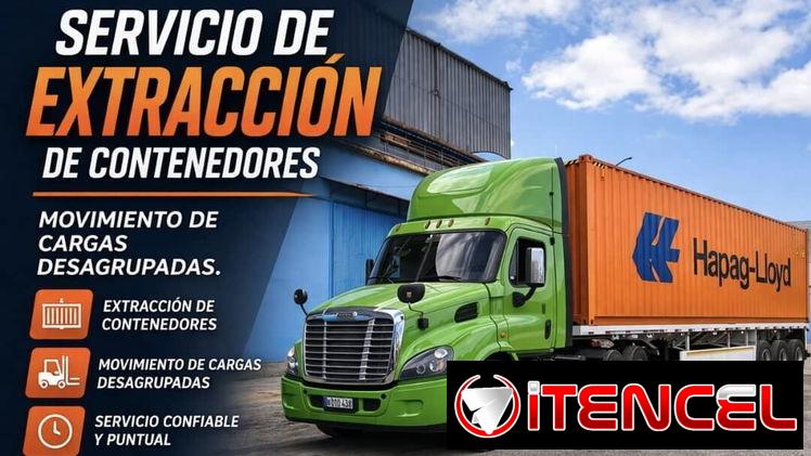 Extracción y carga contenedores en todo el país